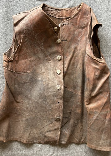 Leather jerkins gilet - jerkins,