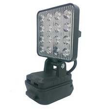 Lampe de Travail Portable 16 LED pour Batterie DEWALT 18V LiIon avec Port d'alim