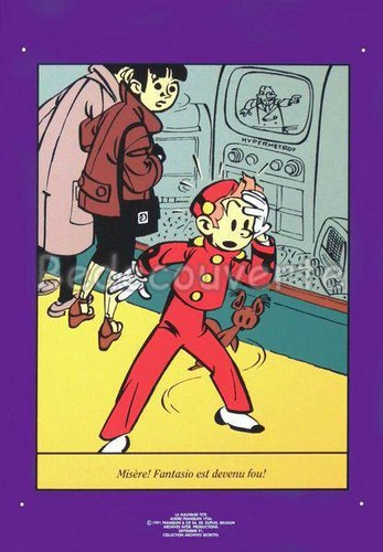 Affiche serigraphie spirou - serigraphie,