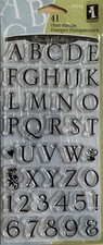 clear stamps tampon Alphabet Majuscule