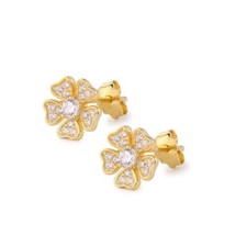 Rond Imitation Diamant Fleur