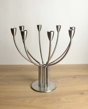 Bougeoir couleur argenté art