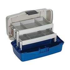 BOITE CAISSE A PECHE DESIGN MODELE M - 2 PLATEAUX PIVOTANTS Alciumpeche