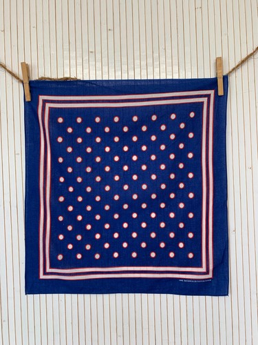 Bandana foulard coton - foulard, bleu