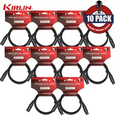 10-PACK Kirlin 3FT XLR M to