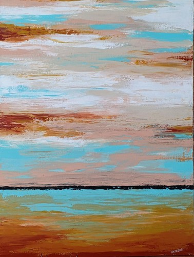 Peinture abstraite acrylique - peinture,