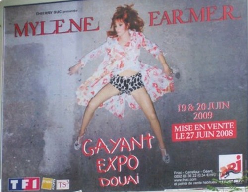 Mylène farmer affiche - mylène,