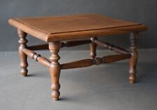  Table-sellette-tabouret-présentoir, rectangulaire ancien en bois 37 cm x 29 cm