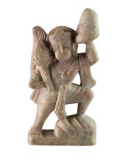 Statuette Hanuman  - Dieu singe hindou - Pierre - 12 cm  - Artisanat Inde - 7953
