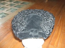 chapeau bibi noir, noeud à