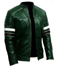 Veste en cuir de moto