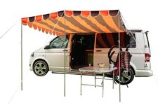 OLPRO Auvent D'Ombre Pour Camping-Car Rétro - Orange Et Marron