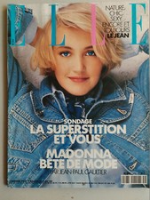 ELLE Magazine du 14/05/1990; Madonna bête de mode par Jean-Paul Gaultier