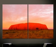 Red rock toile - abstraite, rouge