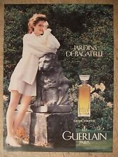 PUBLICITÉ 1985 JARDIN DE BAGATELLE EAU DE TOILETTE DE GUERLAIN - ADVERTISING