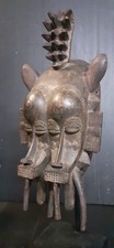 MASQUE SENOUFO CÔTE D'IVOIR 36 Cm ART TRIBAL  ANCIEN STATUETTE AFRICAINE MASQUE 