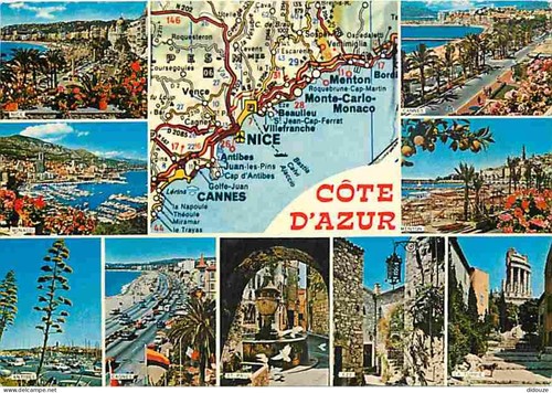 Carte postale alpes - carte,