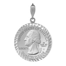 24 MM Argent Sterling 25 Cent