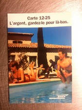 SNCF CARTE 12 25 ANS piscine vacances pub advert   carte postale postcard