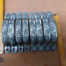   8 Poignées Art Déco aluminium massif Décor Raisin 