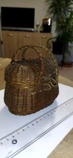 RAVISSANT PETIT PANIER ANCIEN EN OSIER POUR POUPEE JUMEAU SFBJ...