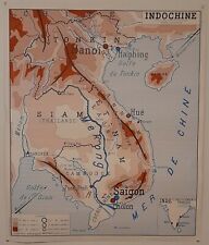 Carte Scolaire INDOCHINE