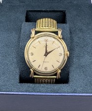 Montre Lip Elgiloy Parechoc Art Déco Plaque Or Mécanique Manuel Fonctionne Jumbo