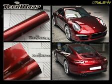 Film vinyle covering rouge métal brillant 150 x 50 cm thermoformable adhésif