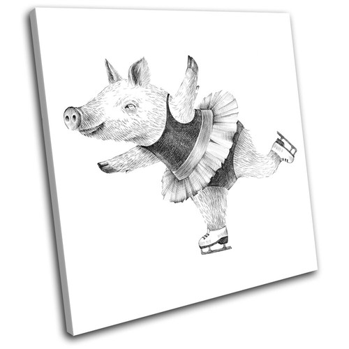 Hipster animals pig ice - animals,