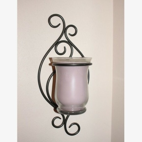 Wrought iron scrolled wall - scrolled,