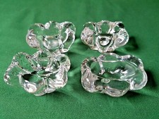 Cristal Daum France lot de 4 Salerons Signés - Très bon état - espriantik31