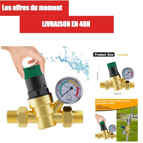 Réducteur pression eau - pression, d'eau