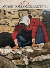 Tableau ancien affiche litho Mourlot Seyssaud La lavandiere Chabaud Verdilhan 59