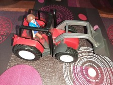 playmobil tracteur rouge  4496 pour ferme 