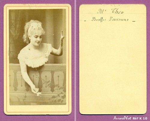 Cdv louise théo chanteuse - cdv, thÉo,