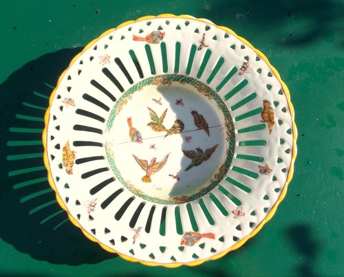 Ancienne assiette corbeille - ancienne,