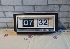 horloge de guichet pendule a lamelle vintage marque flash