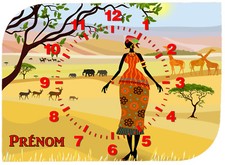 horloge pendule murale afrique