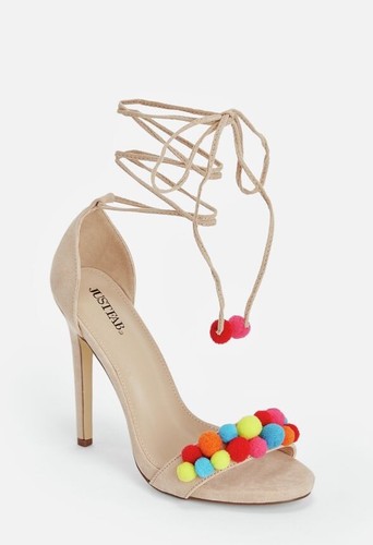 New hazel justfab heels nude - new,