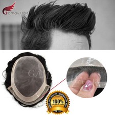 Hommes Toupet Fin Mono 0.6cm