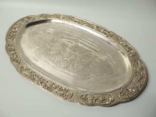 Ancien plateau argent - en, 800