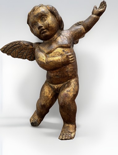Grand putto bois - grand, en