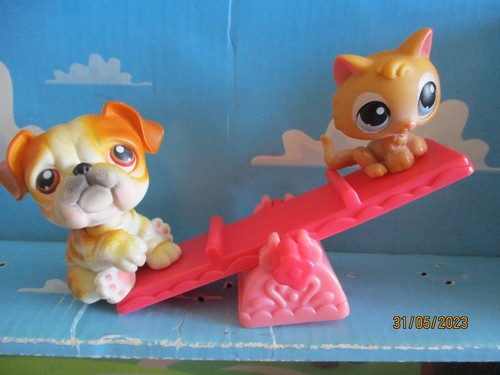 Petshop duo chien bouledogue - petshop,