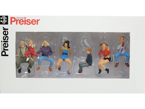 Preiser personnages assis - preiser,