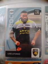 Uini Antonio Stade Rochelais Carte Panini Rugby 2019-20 #59