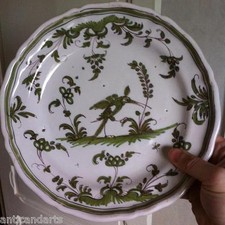Assiette faience xviii - assiette, xviii-xixeme