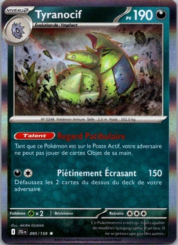 Carte pokémon tyranocif - carte,