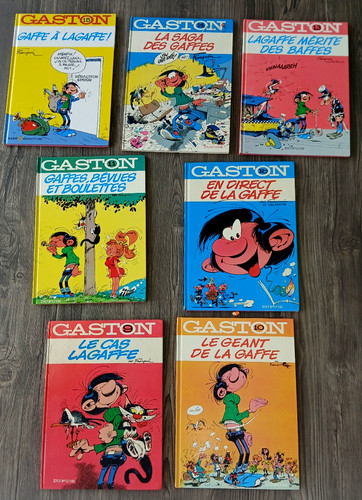 Lot cartonnée de gaston - 7,
