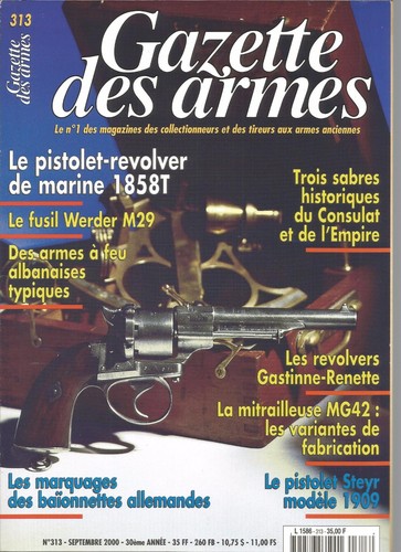 Gazette des armes - armes, n°313