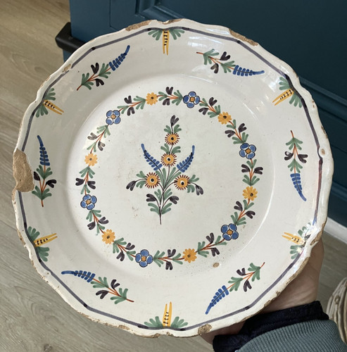 Ancienne assiette faïence - ancienne,